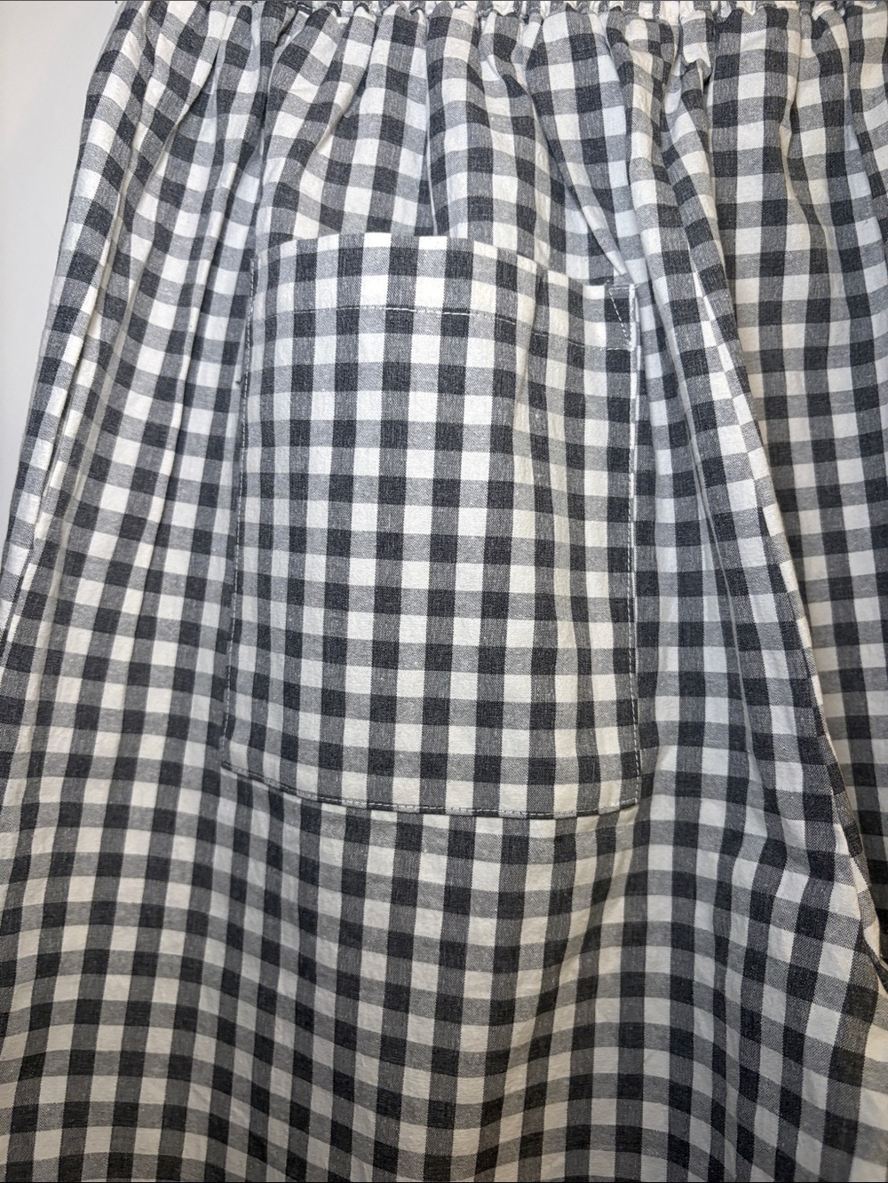 Commense Black and White Gingham Wide-Leg Pants - Picture 9 of 9